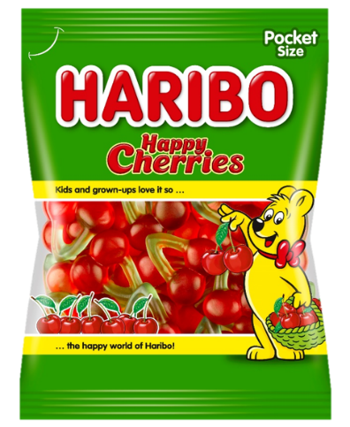 Желейные конфеты Haribo Happy Cherries неглазированные 85 г-2-mywatershop.com.ua