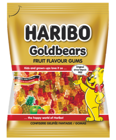 Конфеты желейные Haribo Goldbears неглазированные золотые мишки 80 г-11-mywatershop.com.ua