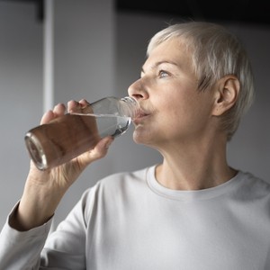 Чому вміст води у людини з віком зменшується?