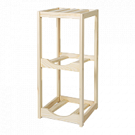 Полиця дерев`яна під 2 бутлі (бук)-2-mywatershop.com.ua