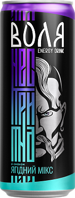 Моршинська Воля зі смаком ягідний мікс 0,33 л енергетичний середньогазований напій — фото 4
