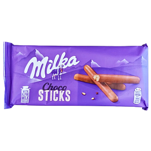 Печиво-палички Milka Choco Sticks вкрите молочним шоколадом 112 г — фото 1