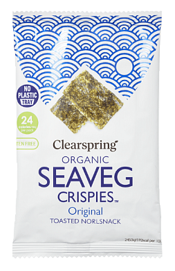 Морские водоросли Clearspring хрустящие органические 4 г — фото 1