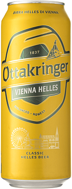 Пиво Ottakringer Helles світле фільтроване пастеризоване 0,5 л — фото 1