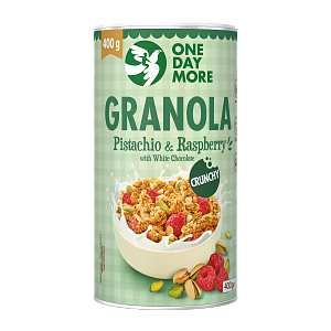 Гранола One Day More Pistachio & Raspberry 400 г — фото 1