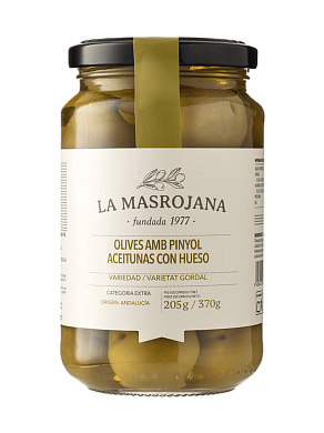 Оливки La Masrojana с косточкой Гордаль 370 г — фото 1