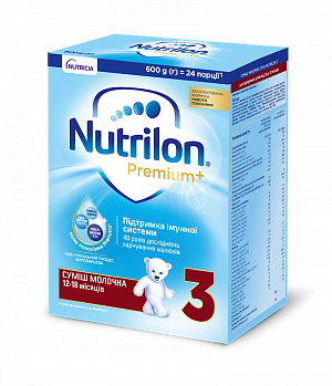 Суміш молочна Nutrilon Premium+ 3, 600г — фото 1