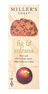 Тосты Miller's Toast с инжиром и изюмом 100 г-mywatershop.com.ua