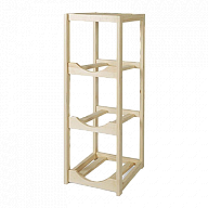 Полиця дерев`яна під 3 бутлі (бук)-4-mywatershop.com.ua