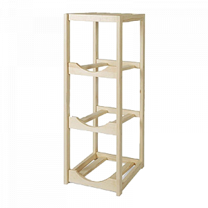 Полка деревянная под 3 бутыли (бук) — фото 1