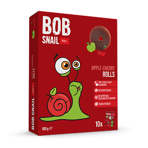 Натуральні фруктові Цукерки "Яблуко-Вишня" Bоb Snail 100 г — фото 1