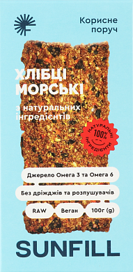 Хлібці SunFill морські 100 г — фото 1