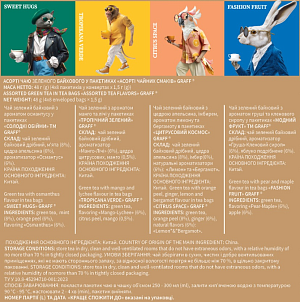 Чай зеленый байховый Graff Ассорти чайных вкусов 48 г — фото 2