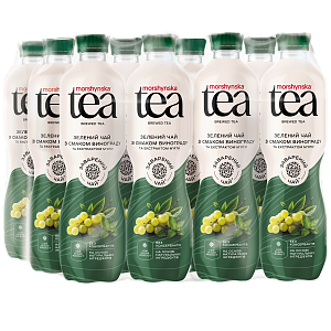 Чай зелёный со вкусом винограда и мяты Morshynska Tea 0,5 л негазированный напиток — фото 3