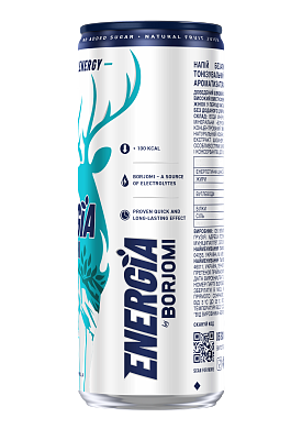 Energia by Borjomi Оригінальний 0,24 л енергетичний сильногазований напій — фото 4