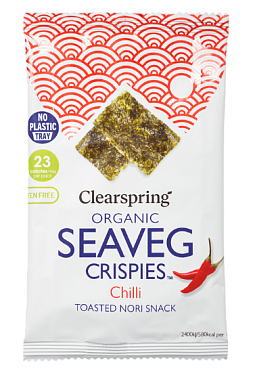 Водорості морські Clearspring хрусткі чилі органічні 4 г — фото 1