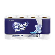 Полотенца бумажные Selpak Professional Premium трехслойные 8 рулонов-3-mywatershop.com.ua