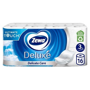 Туалетная бумага Zewa Deluxe 3 слоя 16 рул. — фото 1