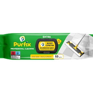 Салфетки влажные Purfix Extra для уборки пола 50 шт — фото 1