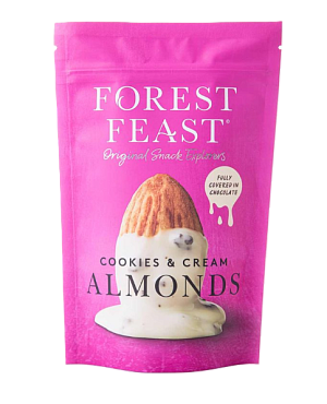 Миндаль Forest Feast в белом шоколаде с кусочками печенья 120 г — фото 1