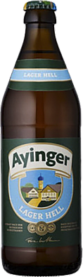 Пиво Ayinger Lager Hell светлое фильтрованное пастеризованное 0,5 л — фото 1