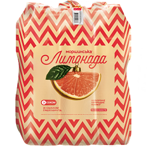 Моршинська Лимонада зі смаком грейпфрута 1,5 л соковмісний середньогазований напій Xmas limited edition — фото 5
