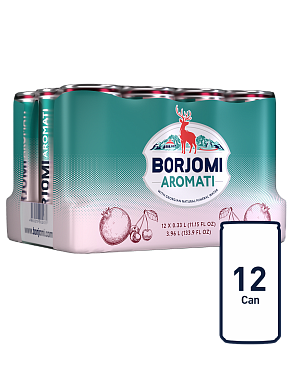 Borjomi Aromati з ароматом Вишні та Гранату 0,33 л сильногазований напій — фото 2