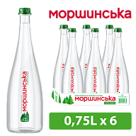 Моршинська 0,75 л слабогазована вода у склі-3-mywatershop.com.ua