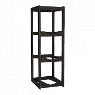 Полиця дерев'яна під 3 бутлі (венге)-5-mywatershop.com.ua