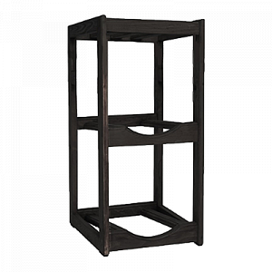 Полиця дерев'яна під 2 бутлі (венге) — фото 1