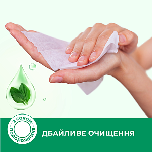 Салфетки илажные Smile Antibacterial с подорожником 100 шт — фото 3