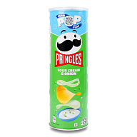 Чіпси картопляні Pringles Sour Cream  Onion 165 г-6-mywatershop.com.ua