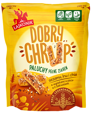 Палочки Lajkonik с кунжутом, льном и чиа 100 г — фото 1