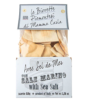 Хлібці Casa Vecchio Mulino Biovette з морською сіллю 150 г — фото 1