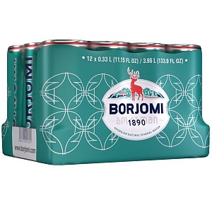 Borjomi 0,33 л сильногазированная вода в банке — фото 2