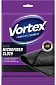 Салфетка для уборки из микрофибры Vortex Semi-Towel Black 30*50 см 1 шт — фото 1