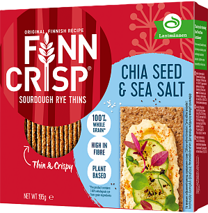 Сухарики Finn Crisp Multigrain запечённые с чиа и морской солью 195 г — фото 1