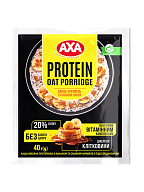 Каша АХА протеїнова з бананом та смаком карамелі з підсолоджувачем 40 г х 20 шт-mywatershop.com.ua