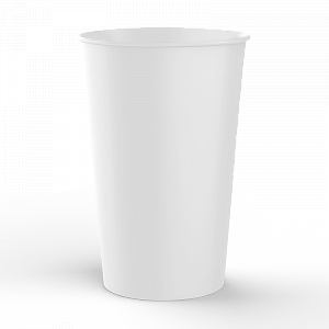 Паперовий стакан білий 340 мл (100 шт/уп) — фото 1