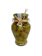 Оливки Torremar Gordal фаршировані натуральним перцем без кісточки 580 г-3-mywatershop.com.ua