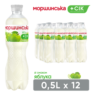 Моршинська зі смаком Яблука 0,5 л негазований напій — фото 1