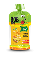 Пюре фруктове «Смузі Тропік» (банан-ананас-манго) Bов Snail пастеризоване 120 г-3-mywatershop.com.ua