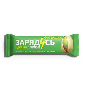 Батончик Verde Зарядись омега-3-фісташка 30 г — фото 2