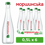 Моршинская 0,5 л слабогазированная вода в стекле-5-mywatershop.com.ua