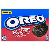Печенье Oreo с какао и начинкой со вкусом клубники и чизкейка 228 г-mywatershop.com.ua
