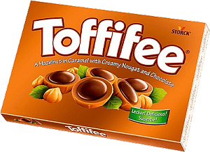 Цукерки Toffifee шоколадно-карамельні з цілим фундуком 250 г — фото 1