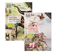 Набор Life by Follis чай чёрный Английский завтрак органический 20 х 2 г + чай чёрный с ароматом Шампанское-Клубника 20 х 1,8 г-5-mywatershop.com.ua
