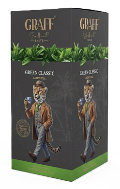 Чай зелений байховий Graff Класичний зелений (20 пак) — фото 1