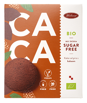 Печиво Delicia Какао веганське з підсолоджувачем 125 г  — фото 1