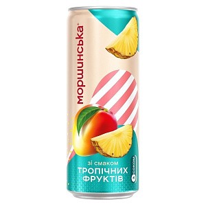 Моршинська Лимонада зі смаком тропічних фруктів 0,33 л соковмісний середньогазований напій — фото 4